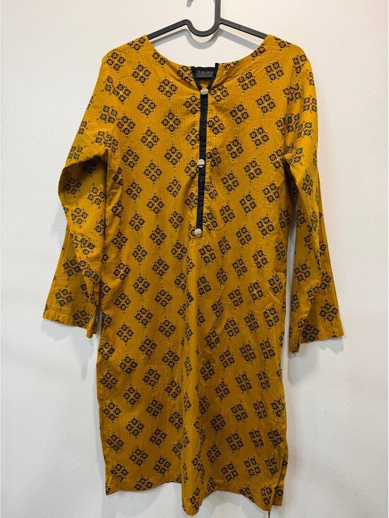 Dresses & Skirts - Kurti Mahal Women's M Mustard Indian Pakistani Kurta Pant Set